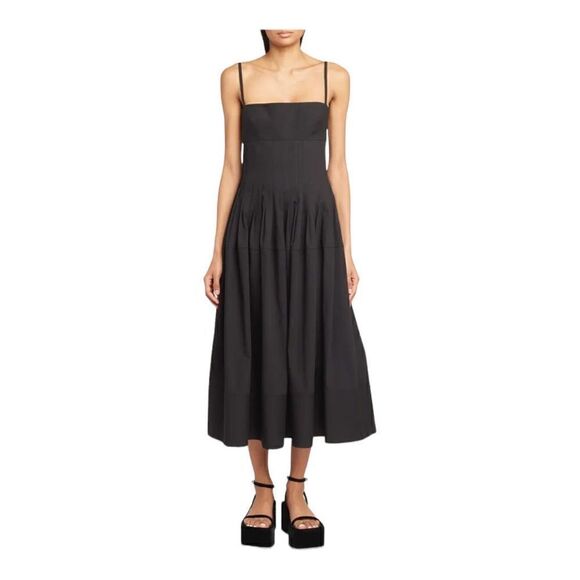 Proenza Schouler Dresses & Skirts - PROENZA Schouler Black Sleeveless Corset Midi Dress Size 8 MSRP $1190 current!!!